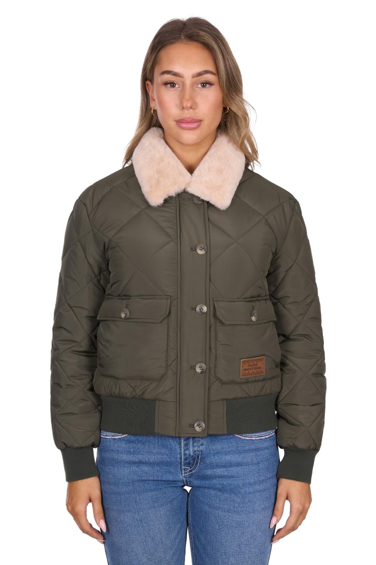 Pure Western Women's Emelia Jacket - Green