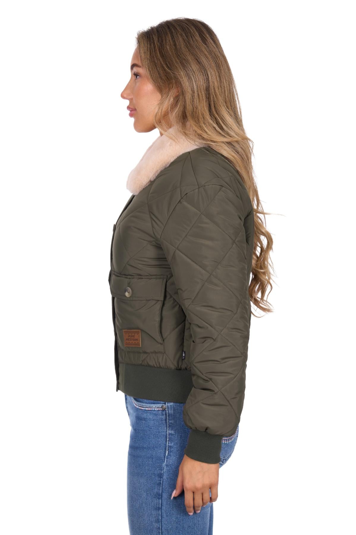Pure Western Women's Emelia Jacket - Green