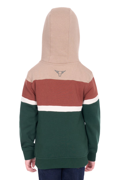 Pure Western Boy's Harry Hoodie - Green/Multi