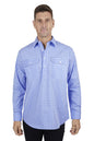 Hard Slog Mens Ron 1/2 Button L/S Shirt