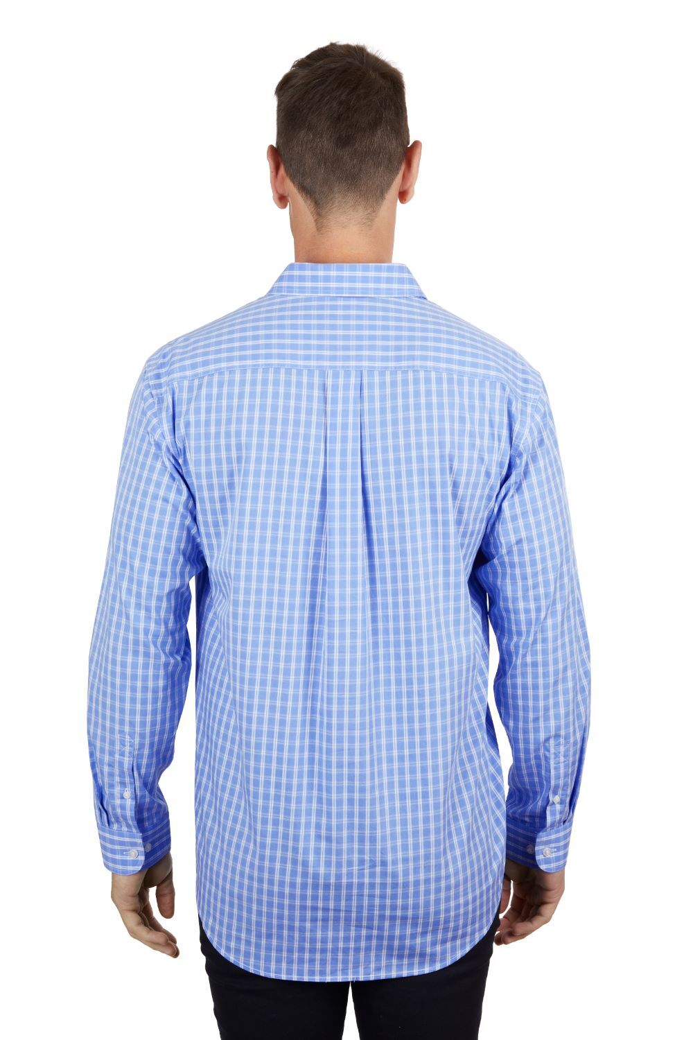 Hard Slog Mens Ron 1/2 Button L/S Shirt