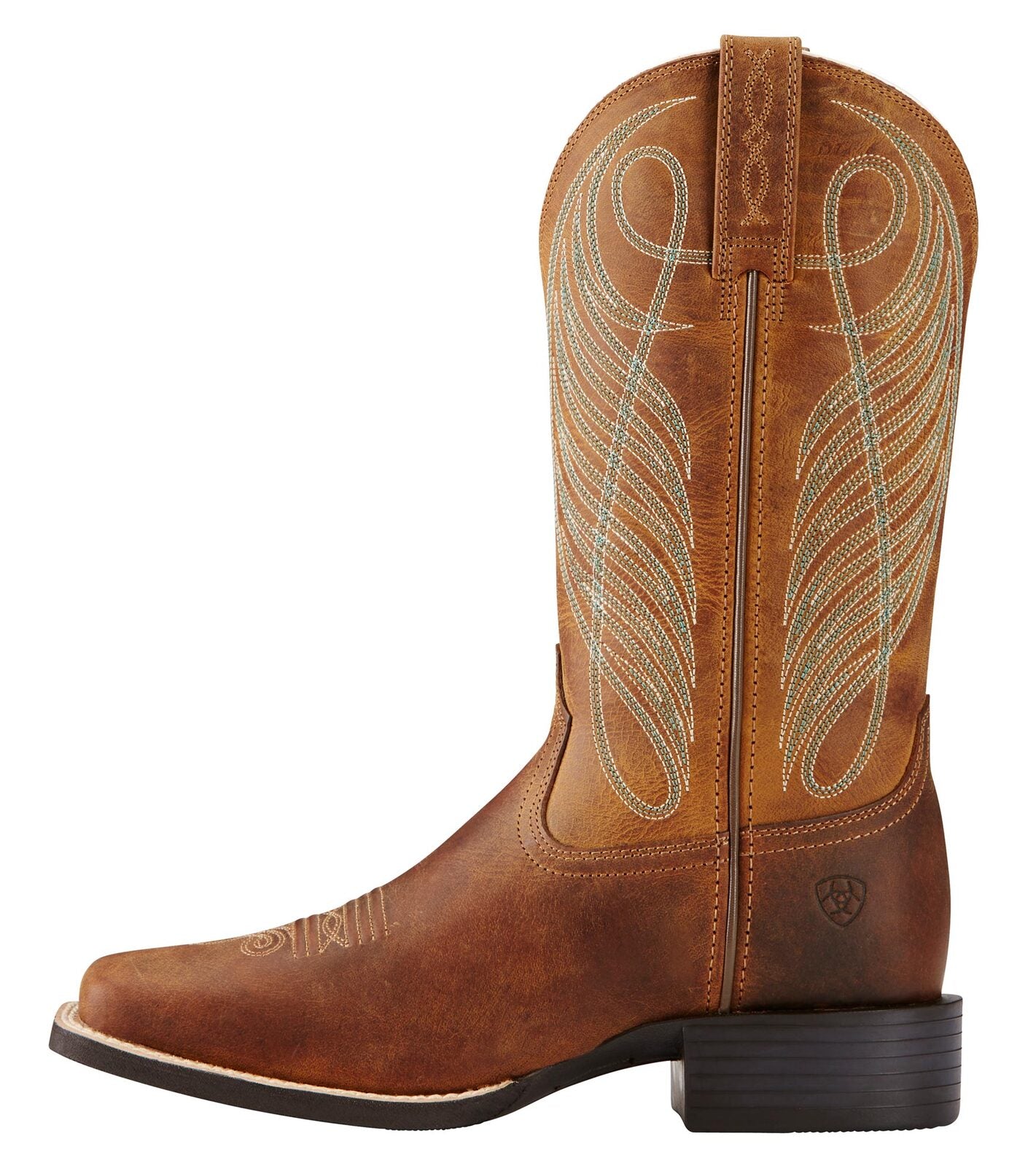 Ariat Ladies Round Up Western Powder Bwn
