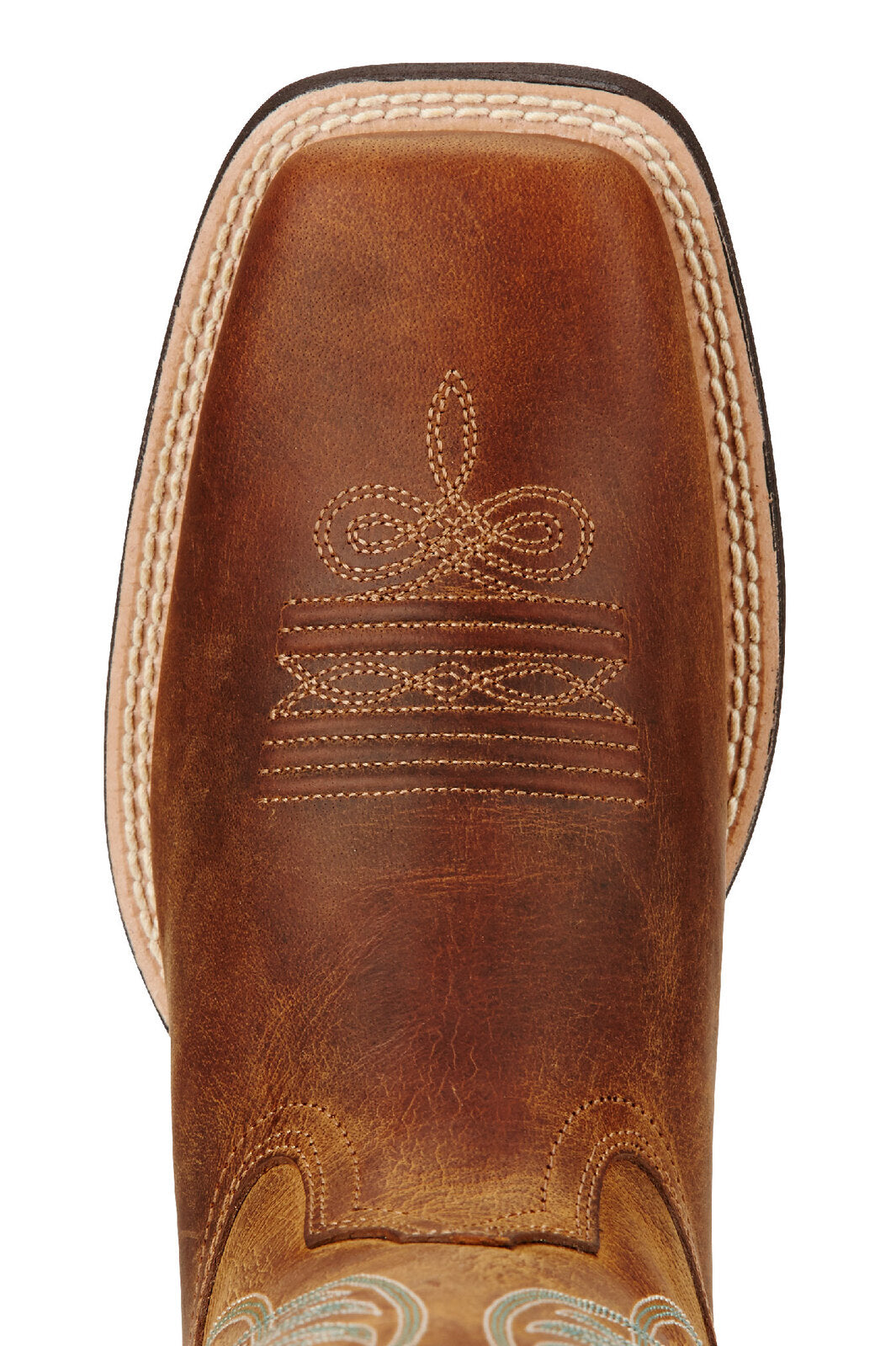 Ariat Ladies Round Up Western Powder Bwn