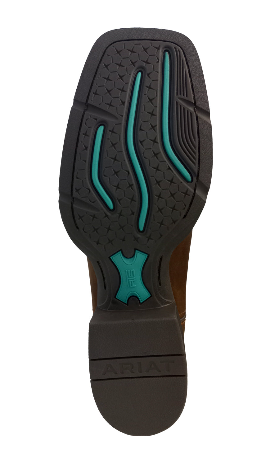 Ariat Ladies Round Up Western Powder Bwn
