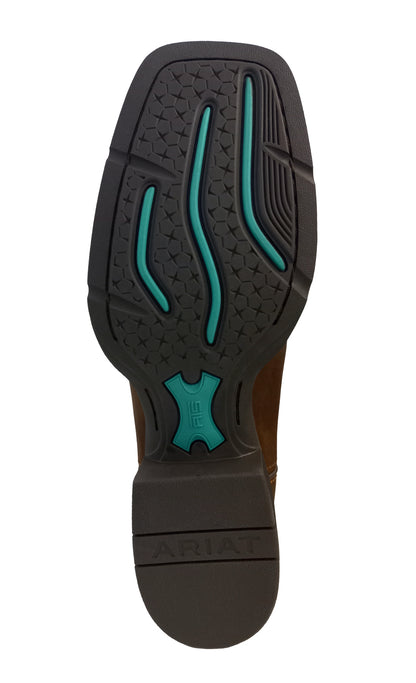 Ariat Ladies Round Up Western Powder Bwn