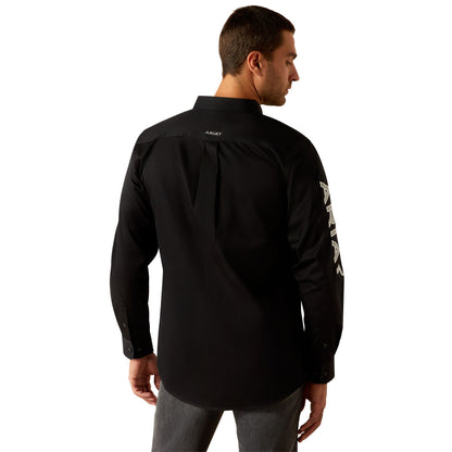 Ariat Men's Team Logo Twill Shirt - Black/Grey
