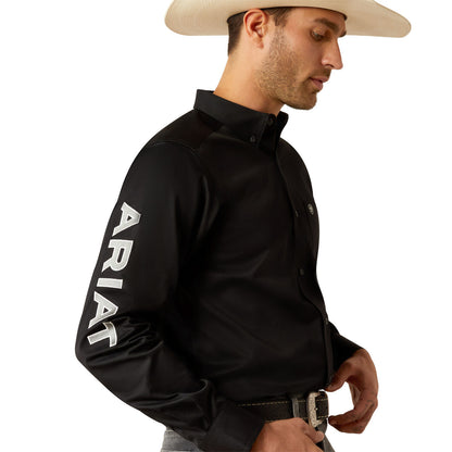 Ariat Men's Team Logo Twill Shirt - Black/Grey