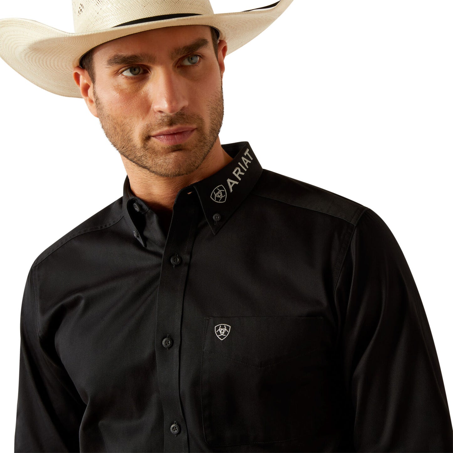 Ariat Men's Team Logo Twill Shirt - Black/Grey