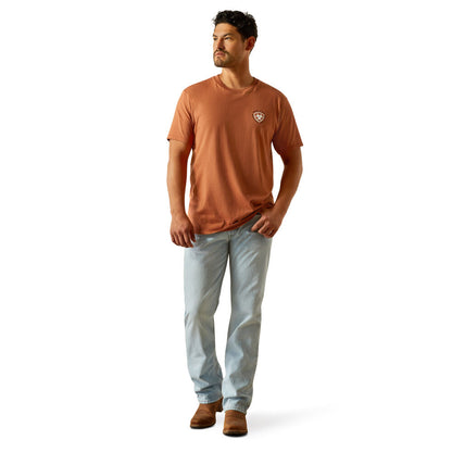 Ariat Men's Loft Simple Seal S/S Tee - Chutney