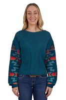 Pure Western Womens Mora Knitted Pullover