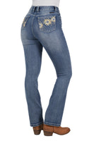 Pure Western Womens Amy Hi Rise Boot Cut Jeans 32 Leg
