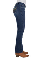 Pure Western Womens Alba Boot Cut Jeans 34 Leg