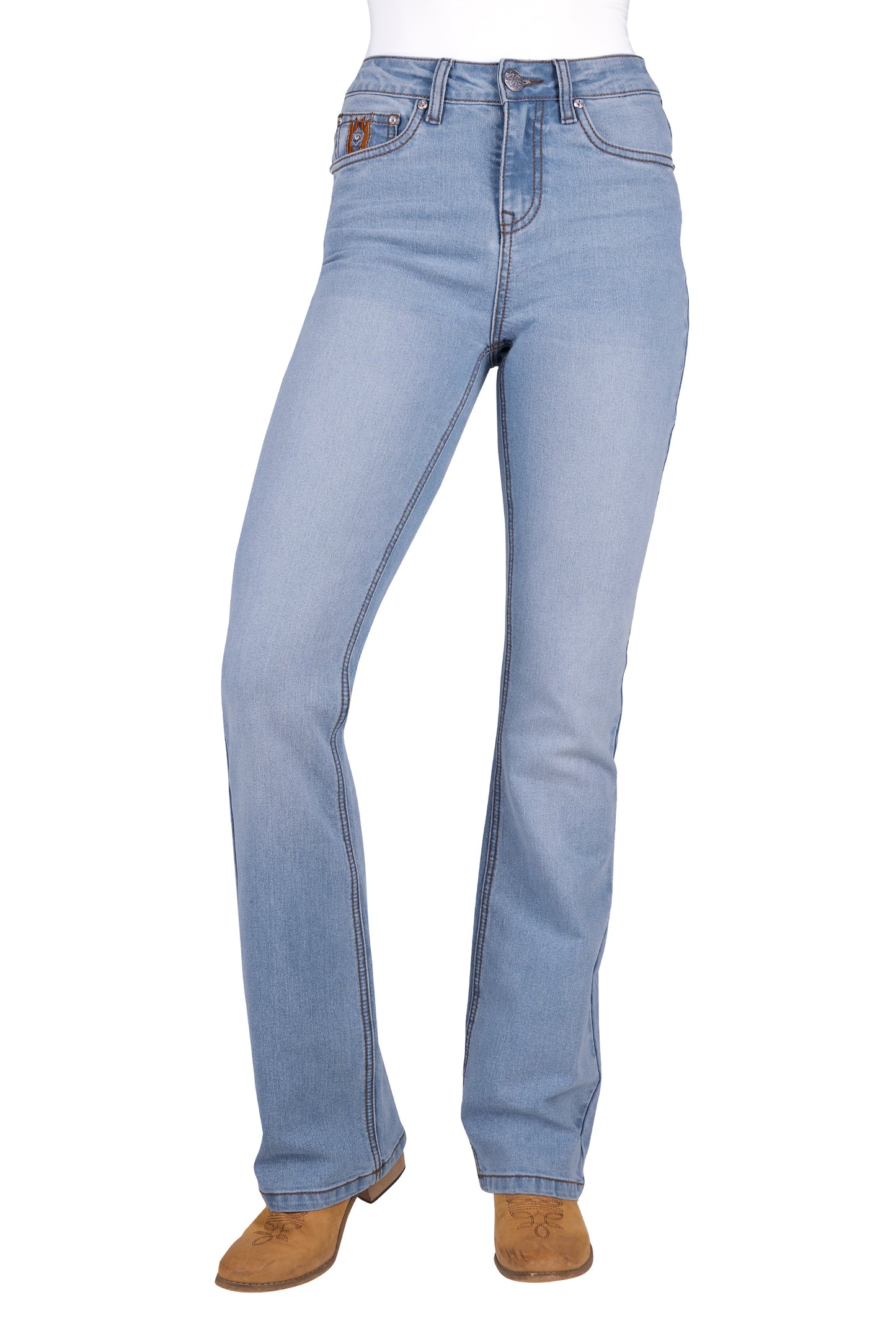 Pure Western Women’s Liz High Rise Boot Cut Jean 34" Leg