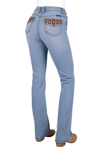 Pure Western Women’s Liz High Rise Boot Cut Jean 34" Leg