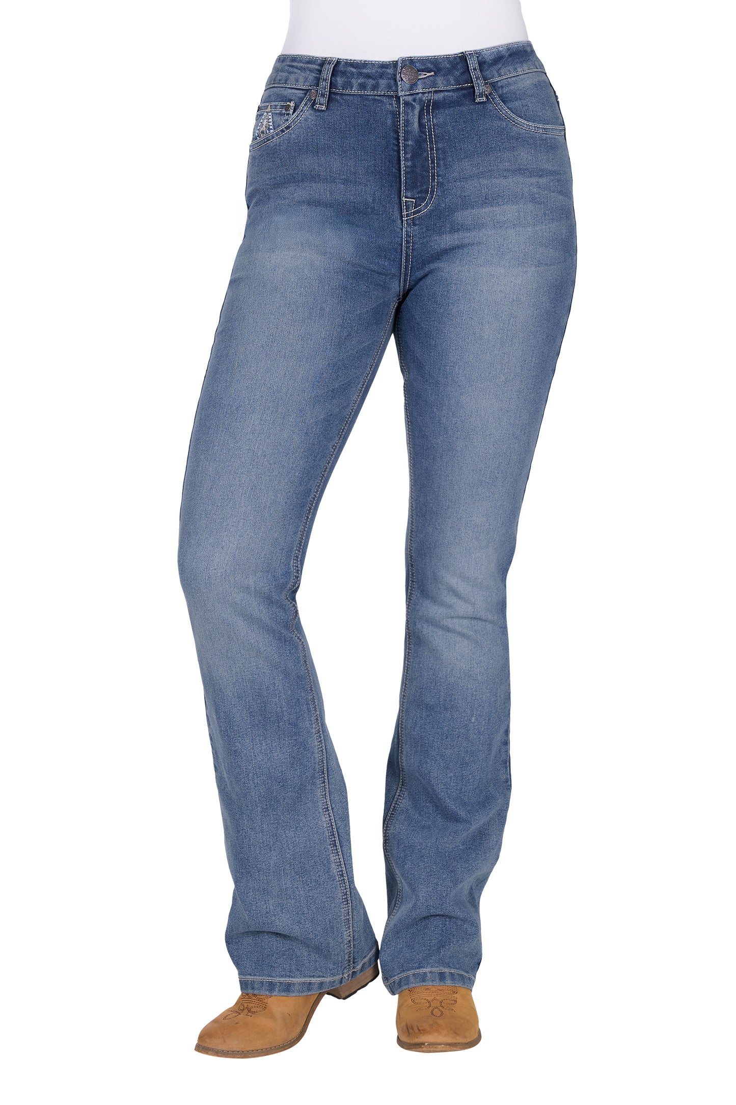 Pure Western Pam Hi Rise Boot Cut Jean 32L