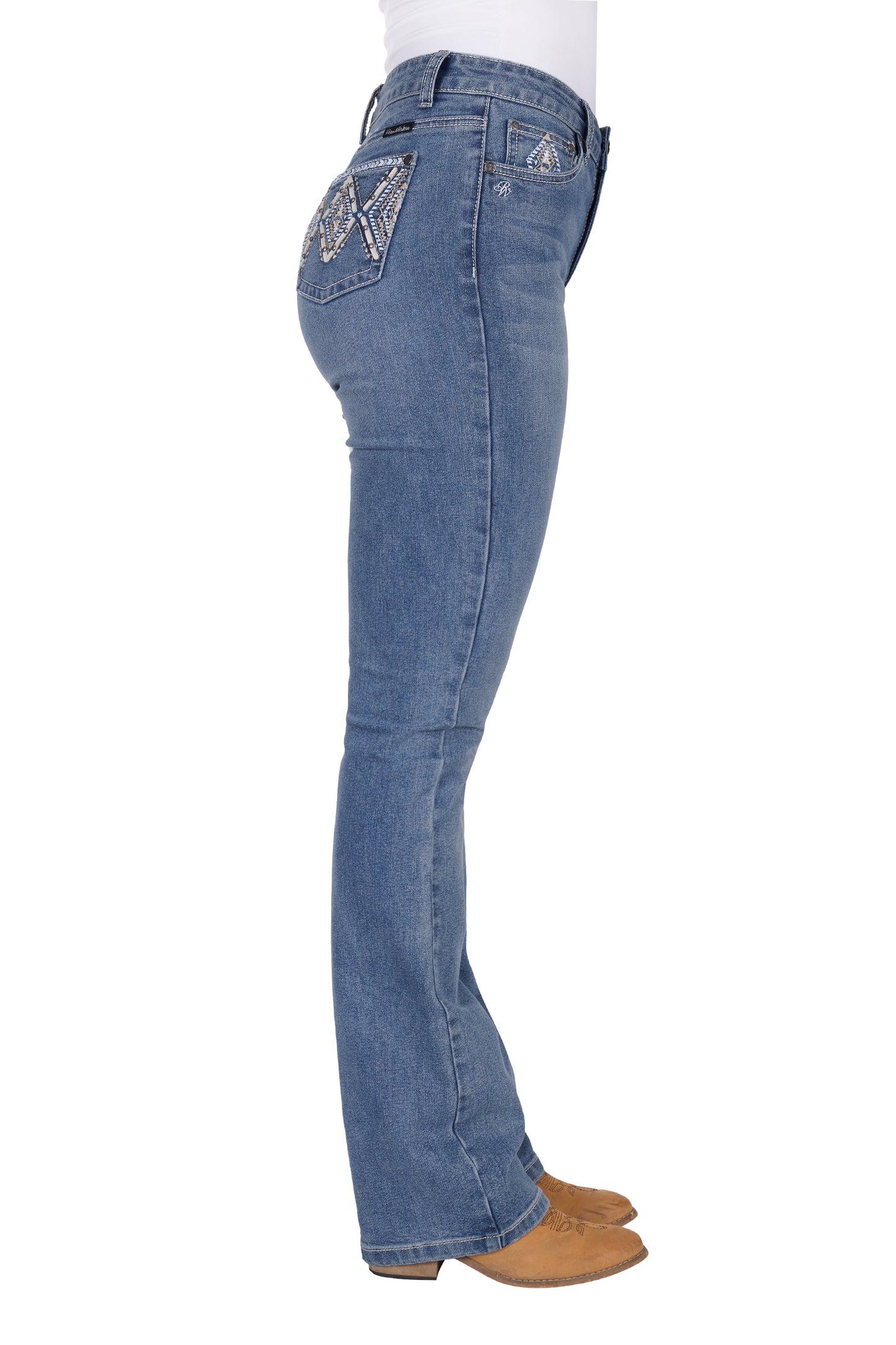 Pure Western Pam Hi Rise Boot Cut Jean 32L