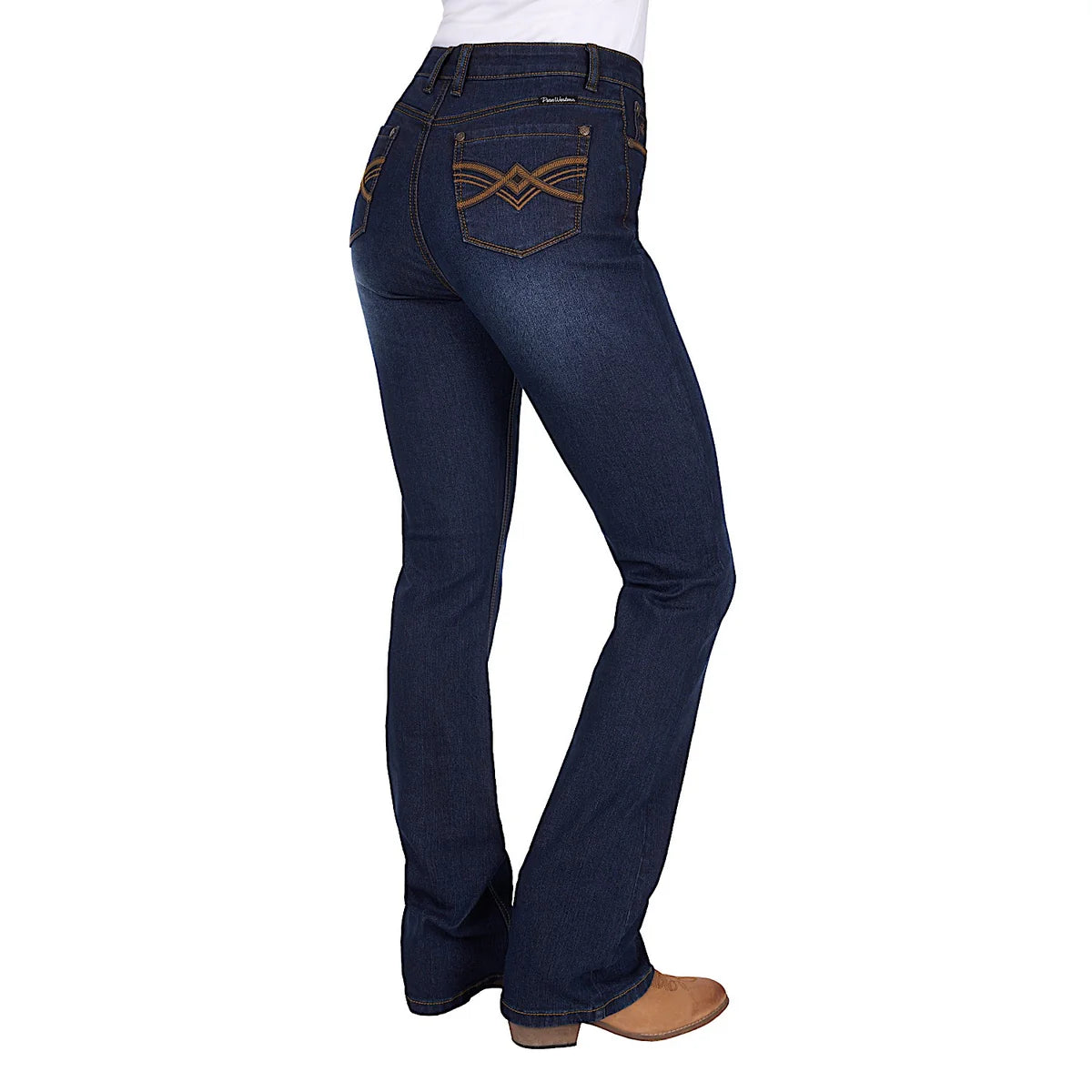 Women's Nova High Rise Boot Cut Jeans 34L - Dark Ink