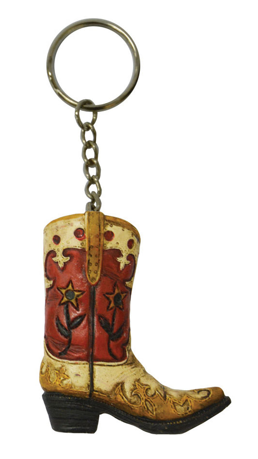 Pure Western Boot Flower Keychain
