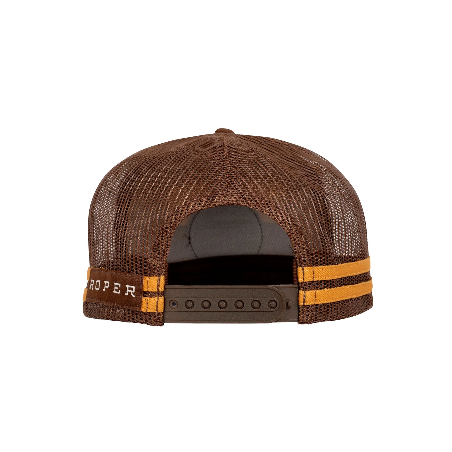 Roper Roper Cap - Trucker - Plaid Mustard/Brown