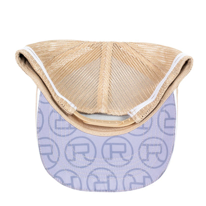 Roper Trucker Cap Mini Plaid- Fawn/ Stone