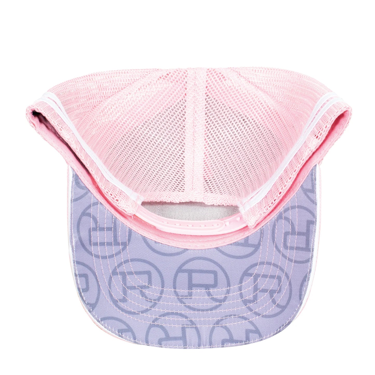 Roper Trucker Cap Mini Plaid- Pink/Light Pink
