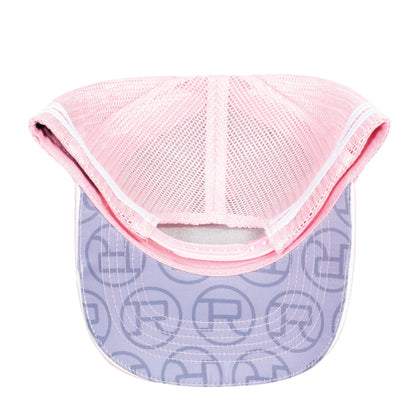 Roper Trucker Cap Mini Plaid- Pink/Light Pink
