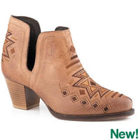 Roper ladies Rowdy Aztec Tan Burnished Leather