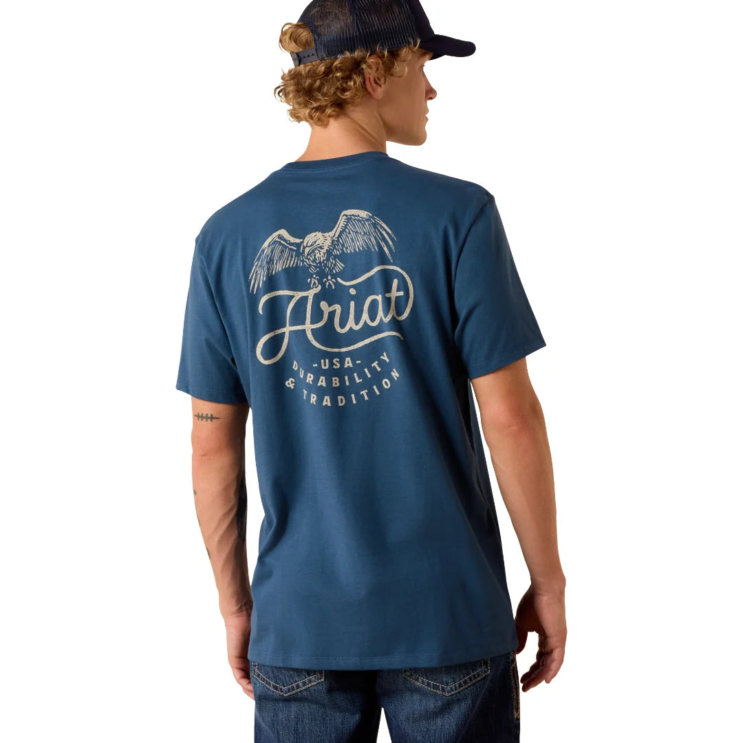 Ariat Men's Drop-Down Eagle Short Sleeve Tee - Key Largo