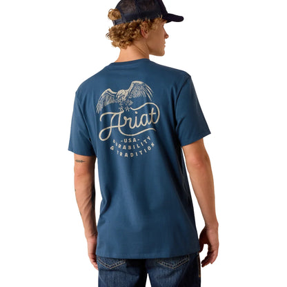 Ariat Men's Drop-Down Eagle Short Sleeve Tee - Key Largo