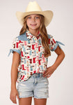 Roper Girls Five Star Boots Shirt