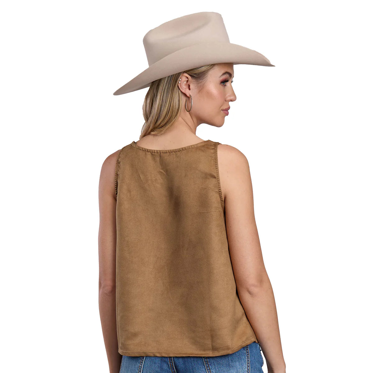 Roper Women's Five Star Collection Sleeveless Tank - Solid Brown