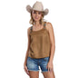 Roper Women's Five Star Collection Sleeveless Tank - Solid Brown