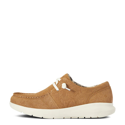 Arait Ladies Hilo Tan Floral Emboss