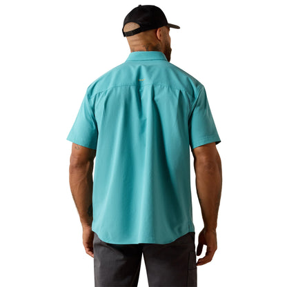 Ariat Men's Rebar Made Tough 360 Airflow Short Sleeve Work Shirt Teal