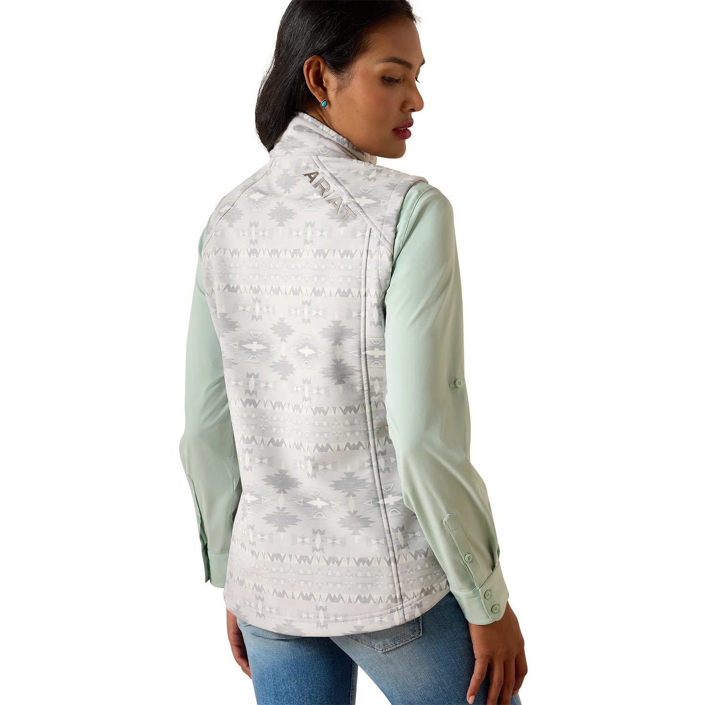 Ariat Women's Logo Softshell Vest Pepper Southwest