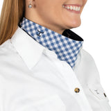 Just Country Carlee Double Sided Scarf Blue / Navy Check