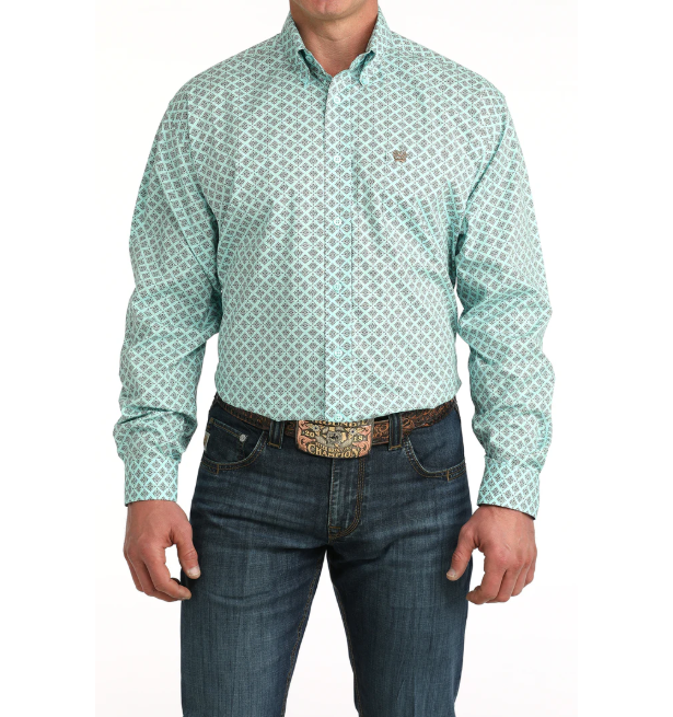 Cinch Aqua Men's Shirt