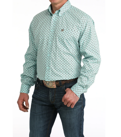 Cinch Aqua Men's Shirt