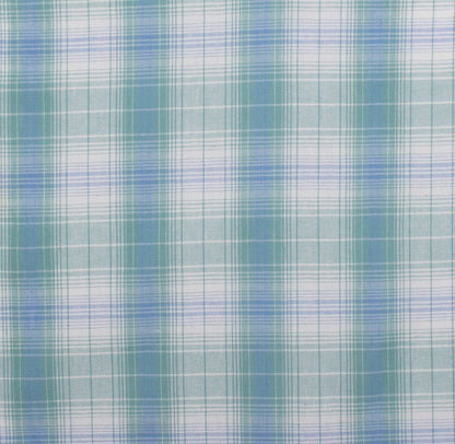 Just Country Frankie Short Sleeve Full Button Jumpsuit Riviera Blue & Sea Green Plaid
