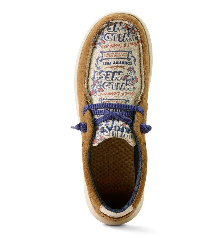 Ariat Women's Hilo Sendero Barn Brown / Wild West Country Fest Print