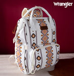 Wrangler Aztec Printed Callie Backpack (Nappy Bag) - Tan