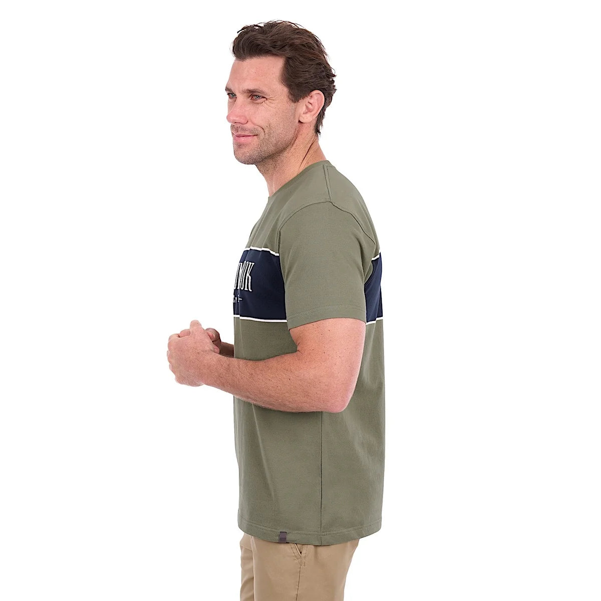 Thomas Cook Men's Jay Short Sleeve Tee - Olive/ Navy