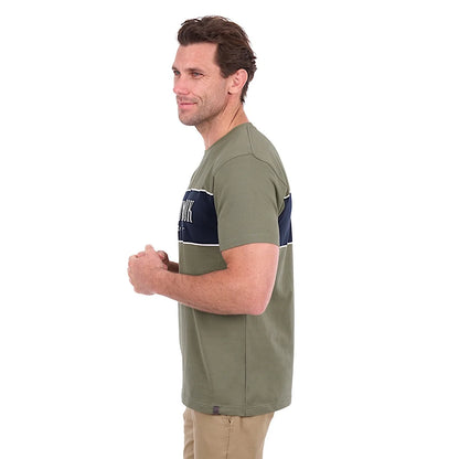 Thomas Cook Men's Jay Short Sleeve Tee - Olive/ Navy