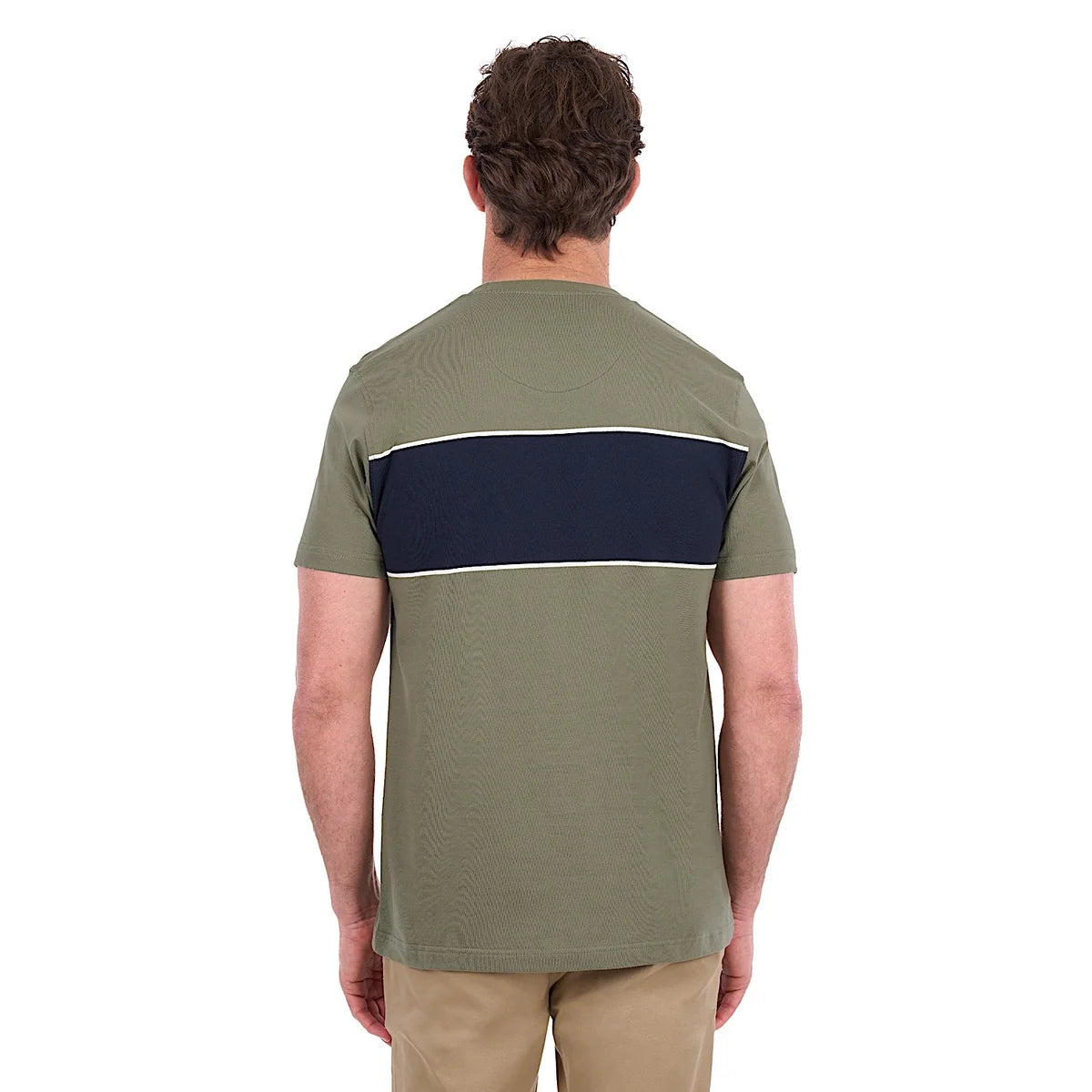 Thomas Cook Men's Jay Short Sleeve Tee - Olive/ Navy