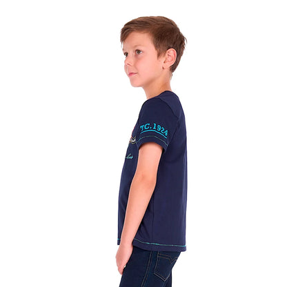 Thomas Cook Boy's Terry Short Sleeve Tee - Navy