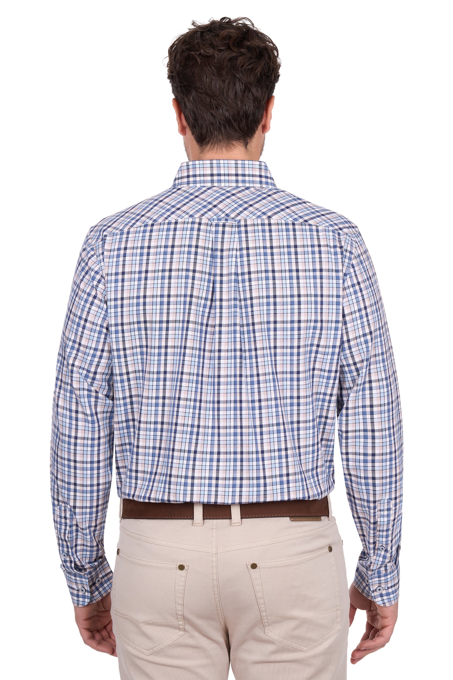 Thomas Cook Men's Patrick 2PKT L/S Shirt - Blue/Tan