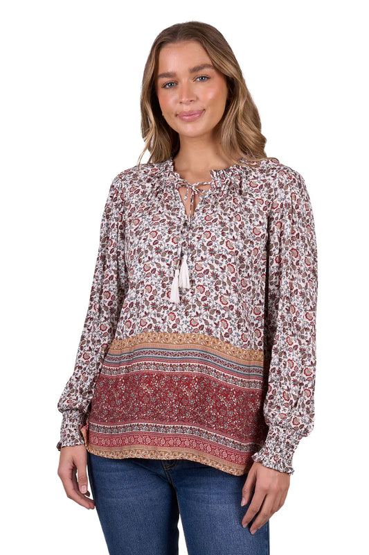 Pure Western Women's Hudson L/S Blouse - Multi