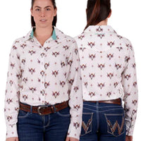 Wrangler Western Ladies Offelia Shirt 100% Viscose