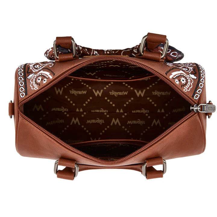 Wrangler Paisley Barrel Bag - Tan