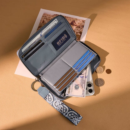 Wrangler Paisley Wallet - Blue